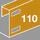 Nosač kablova za velike raspone, bočna visina 110 mm